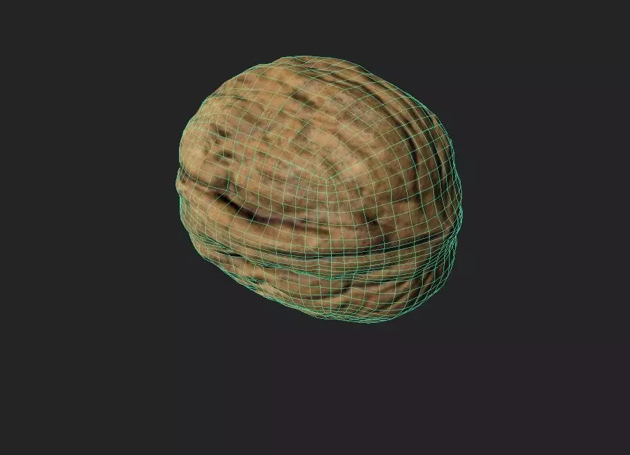 Walnut M06 Low-poly 3D model_7