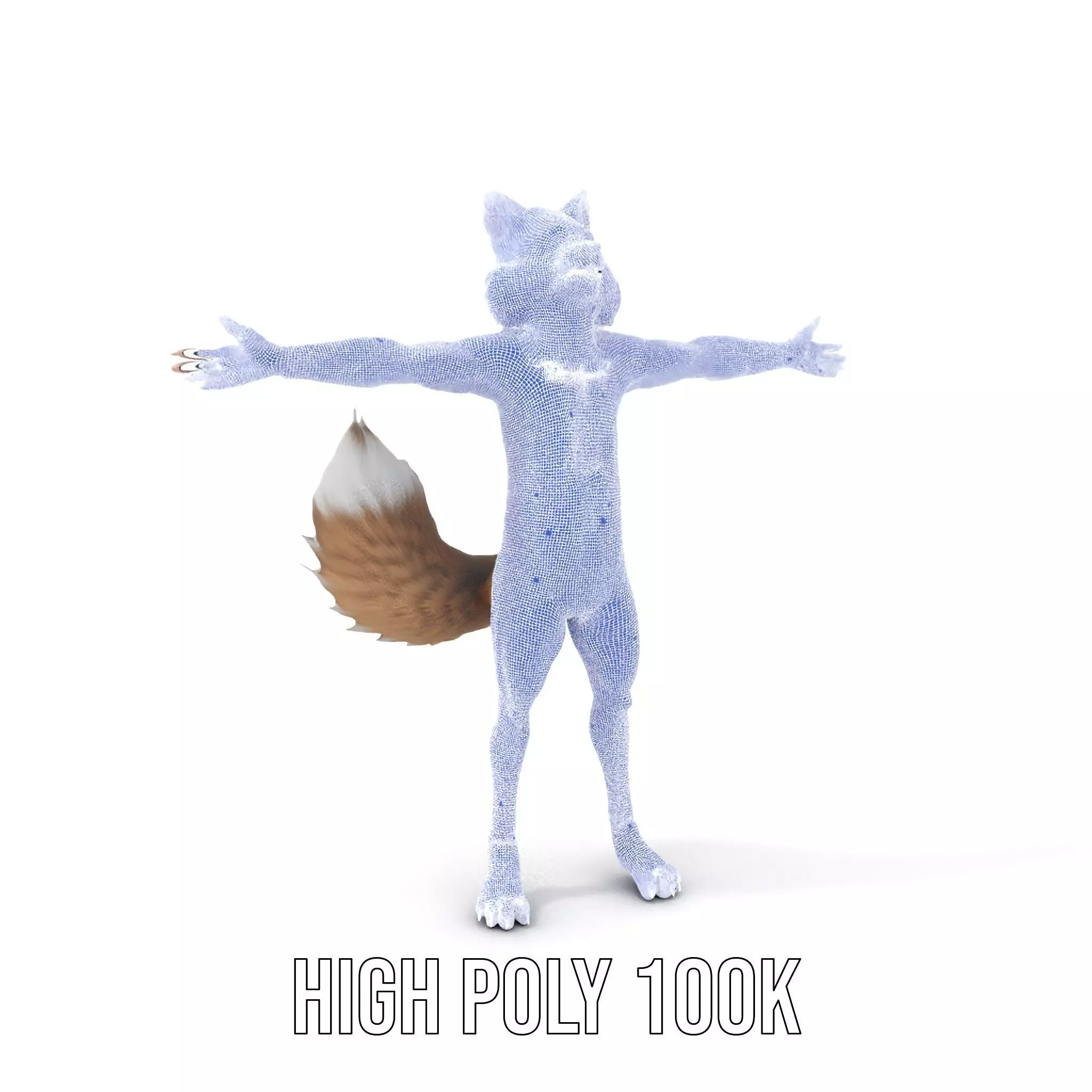 Fox Creature model pack Low-poly 3D model_5