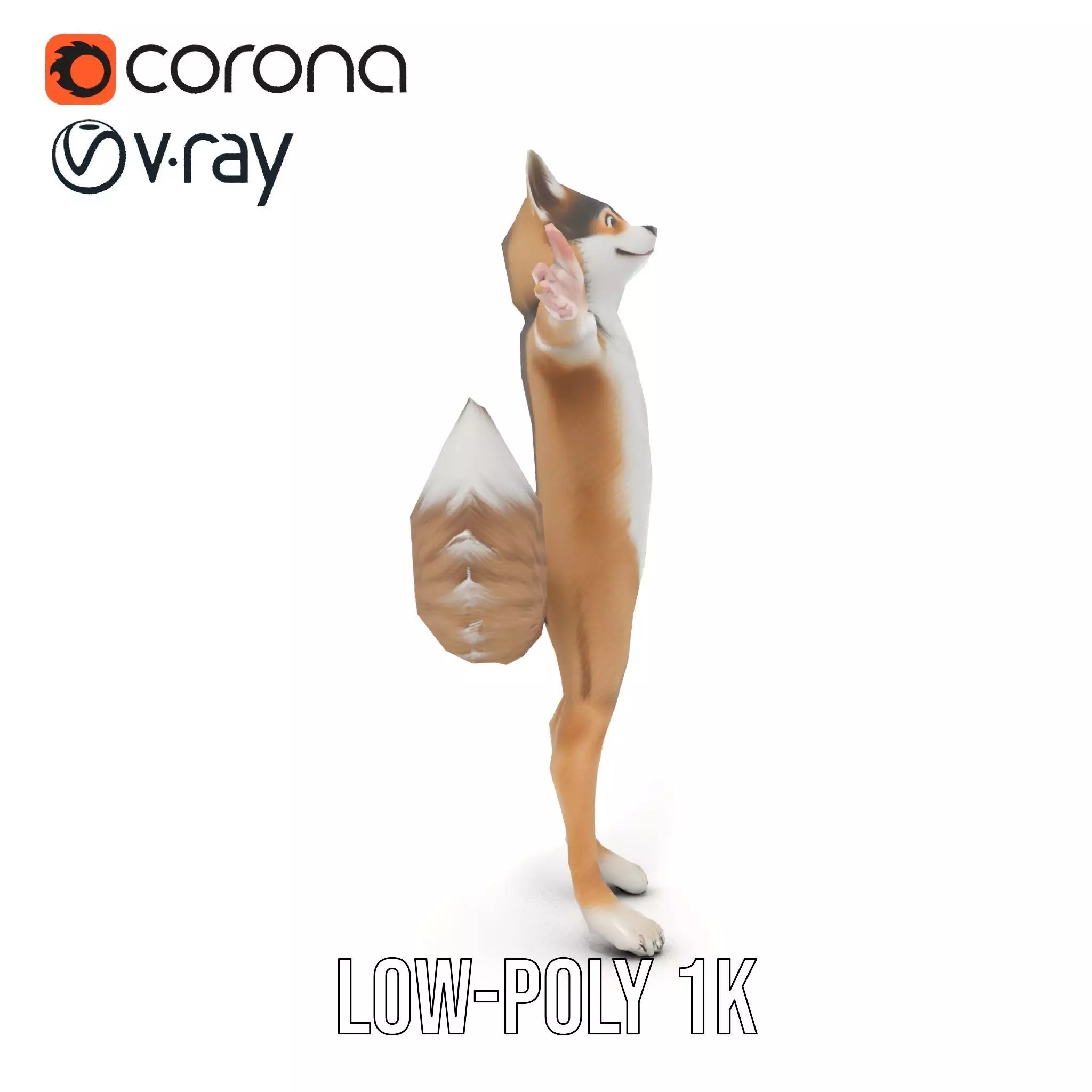 Fox Creature model pack Low-poly 3D model_21