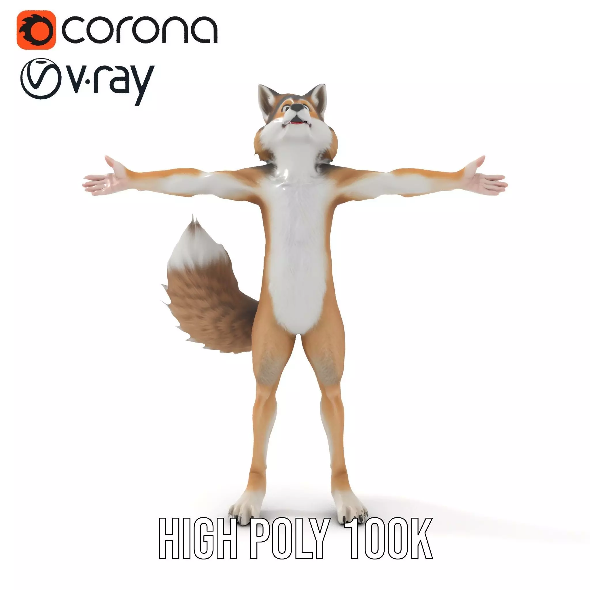 Fox Creature model pack Low-poly 3D model_34