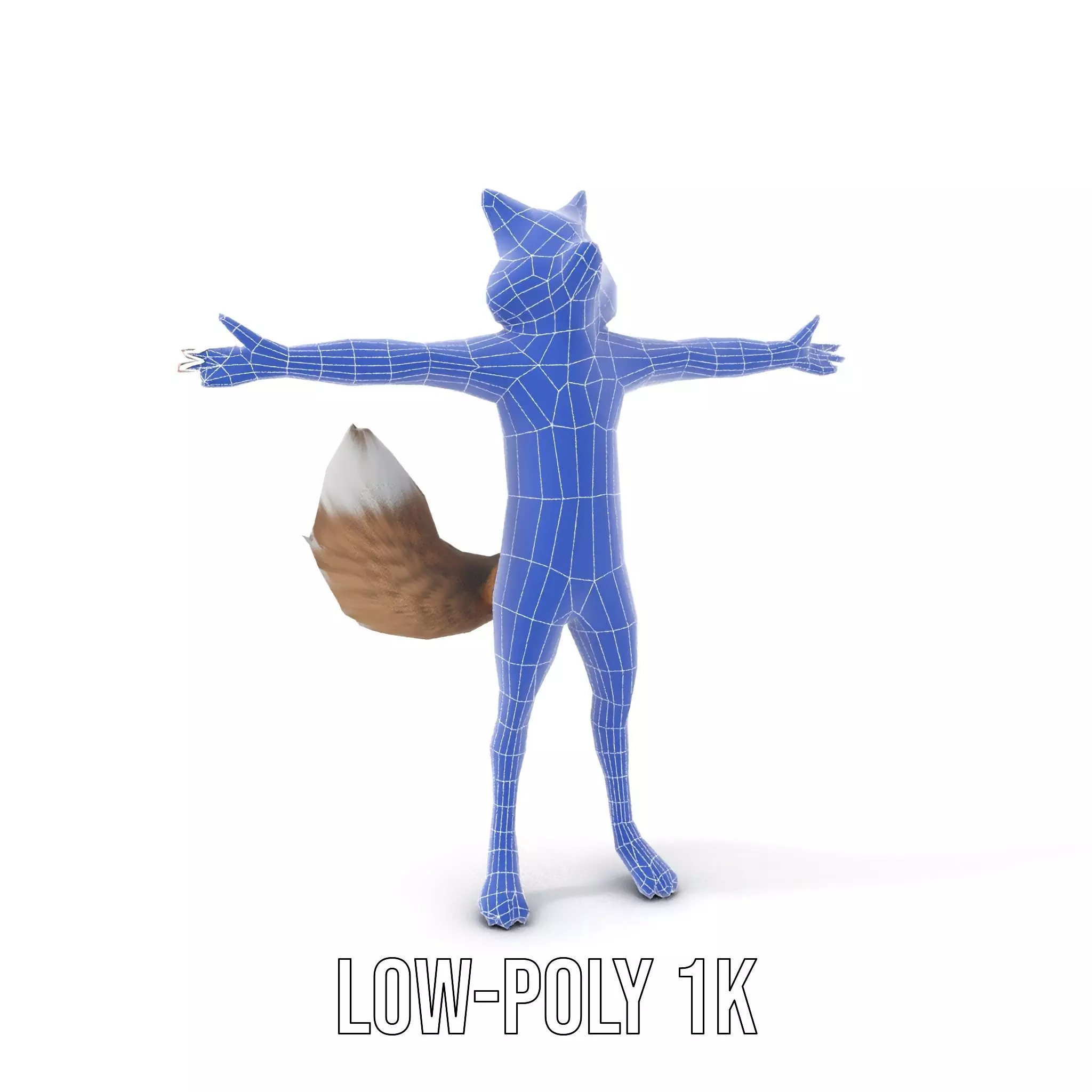 Fox Creature model pack Low-poly 3D model_28