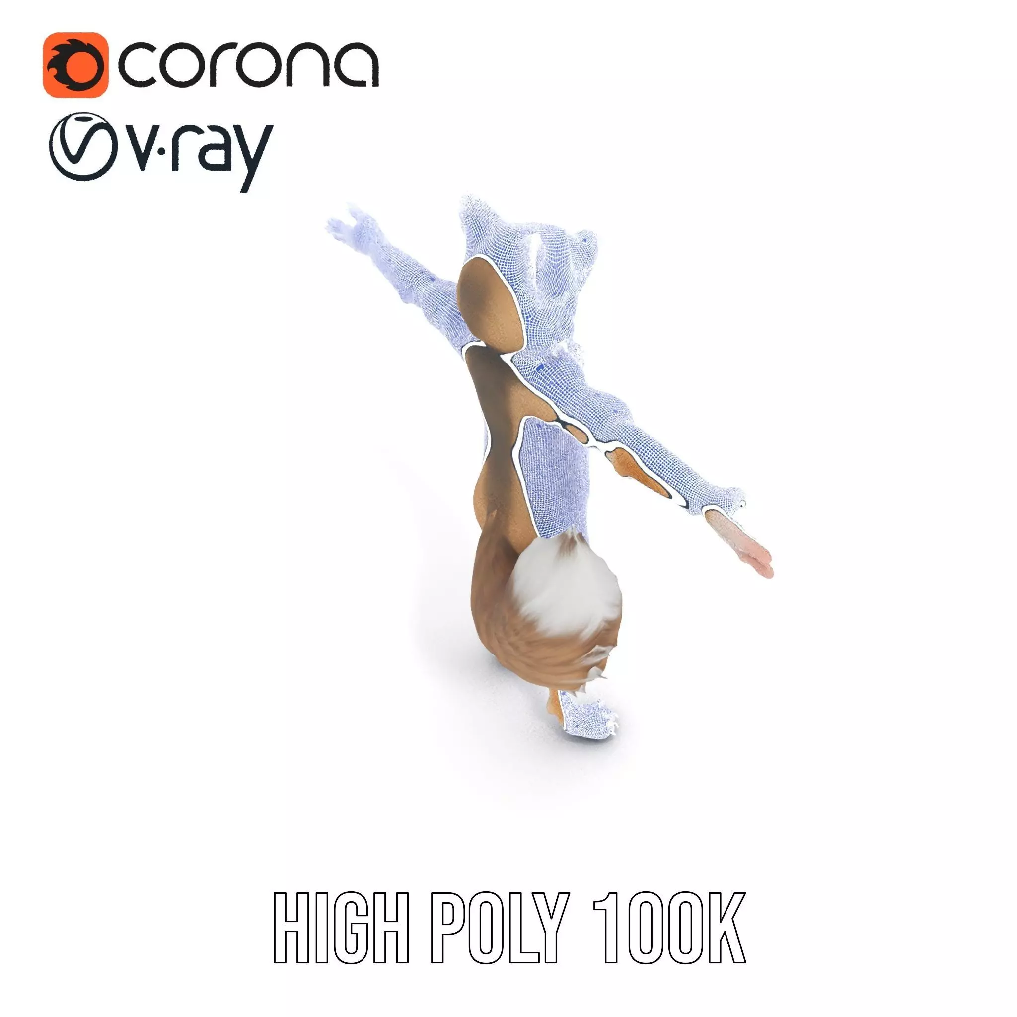 Fox Creature model pack Low-poly 3D model_32