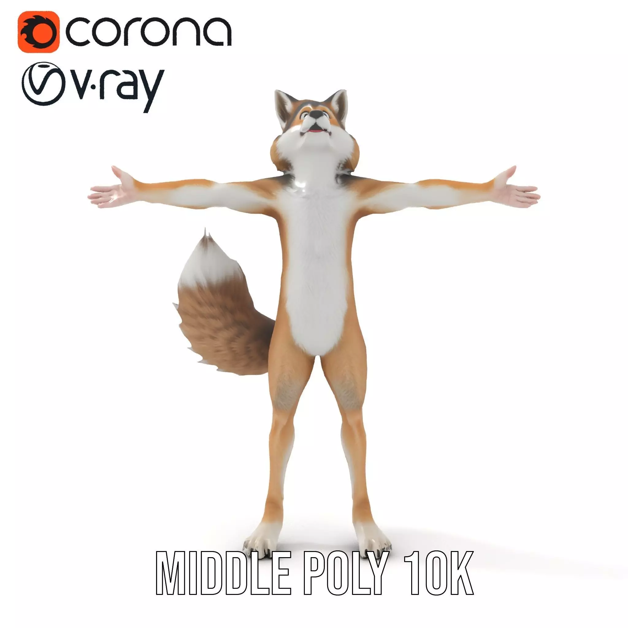 Fox Creature model pack Low-poly 3D model_15