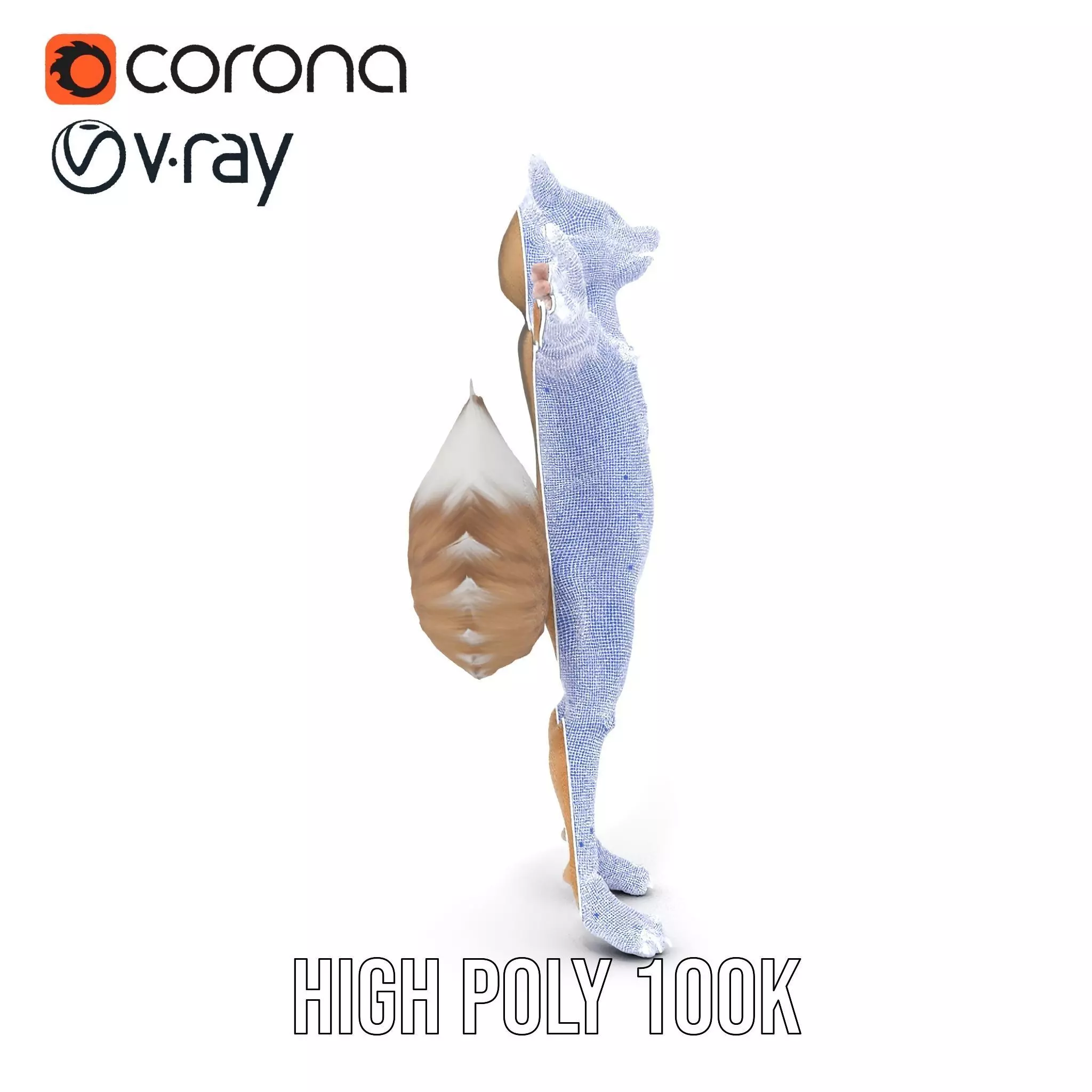 Fox Creature model pack Low-poly 3D model_33