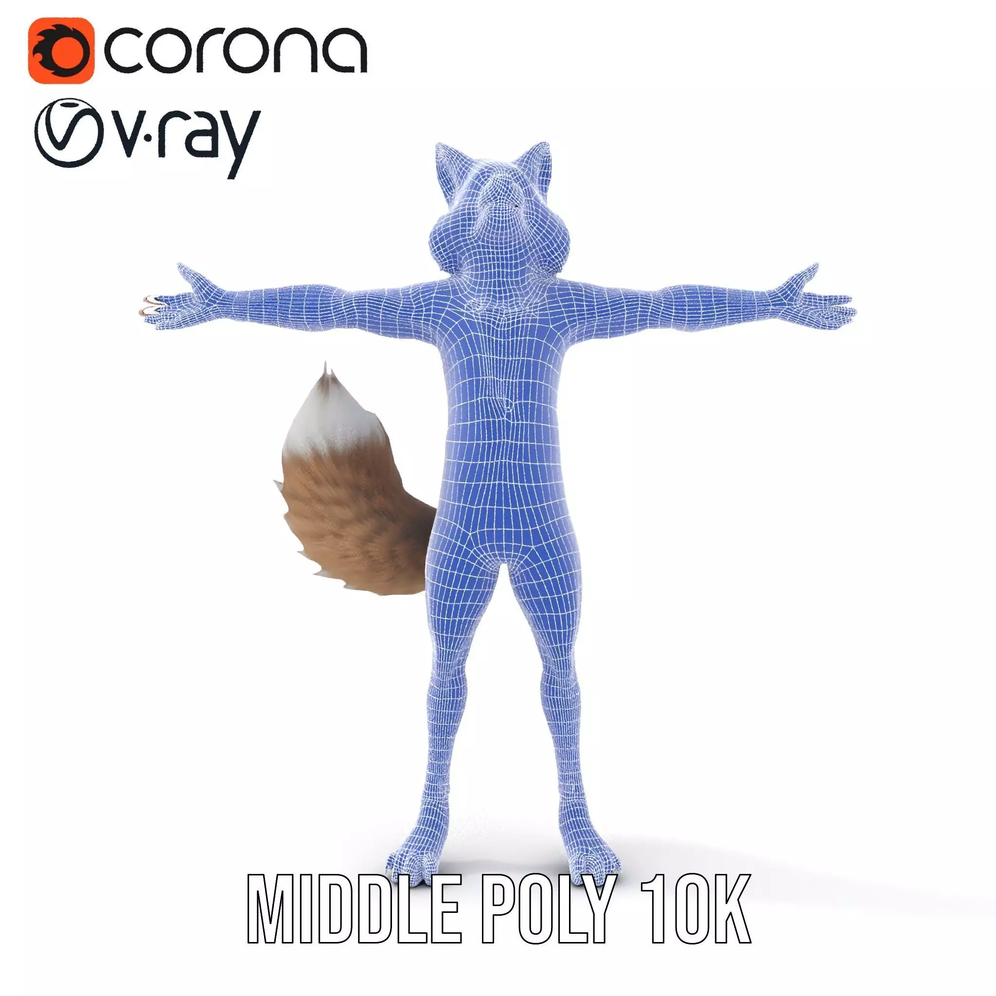 Fox Creature model pack Low-poly 3D model_18