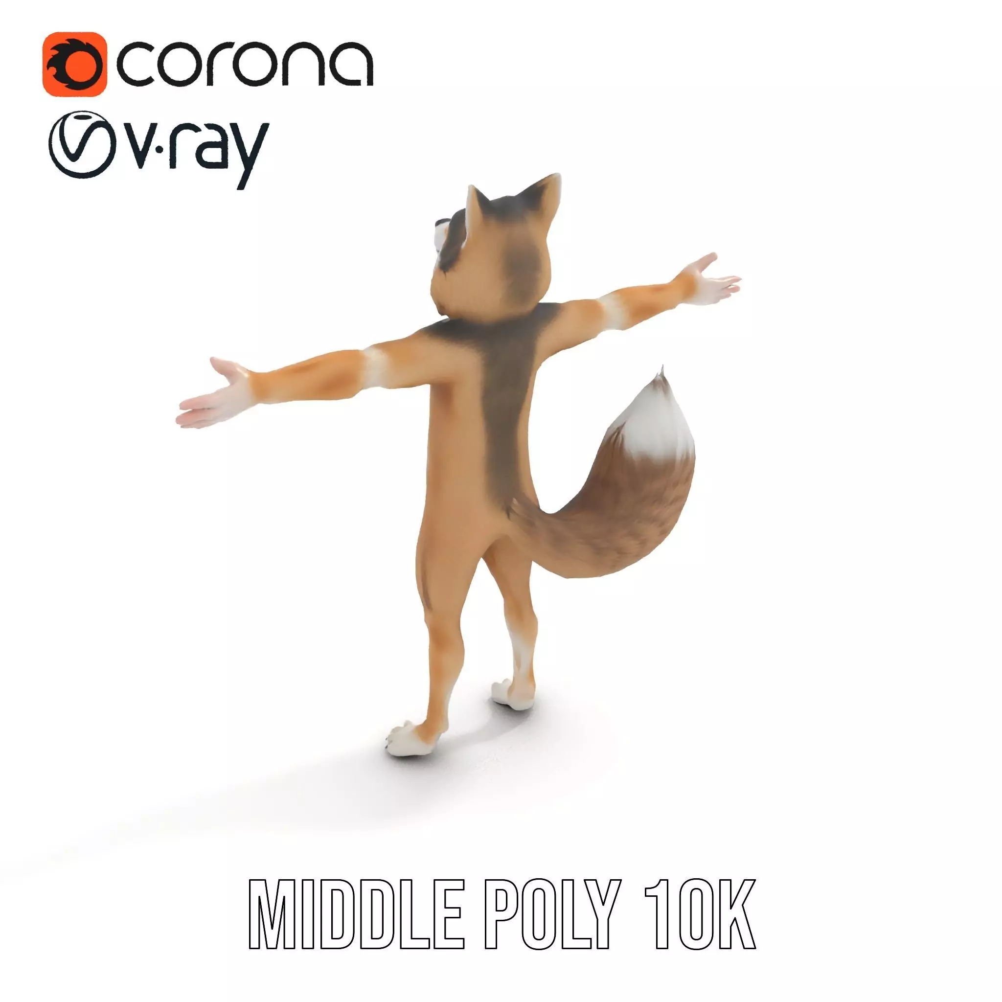 Fox Creature model pack Low-poly 3D model_20