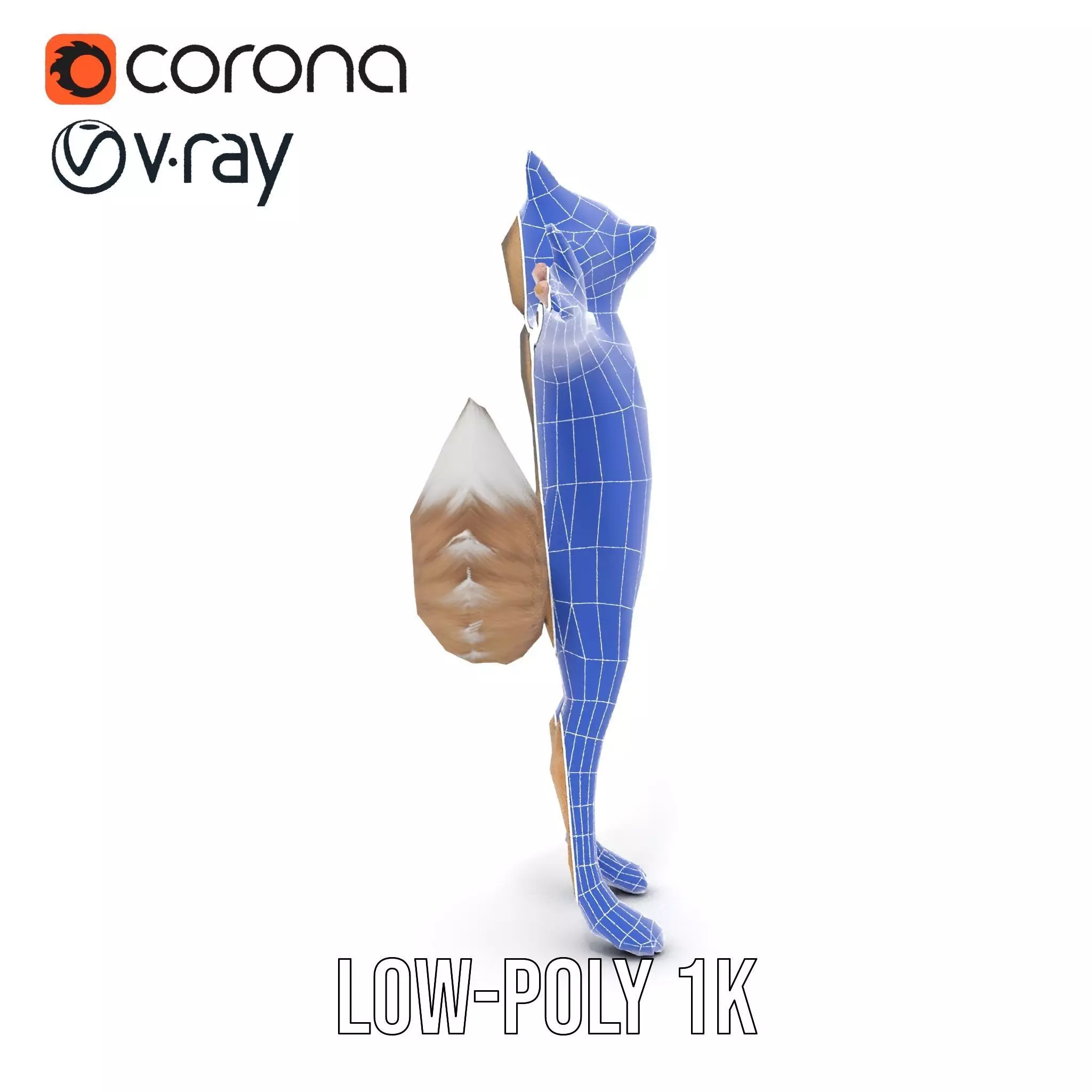 Fox Creature model pack Low-poly 3D model_31