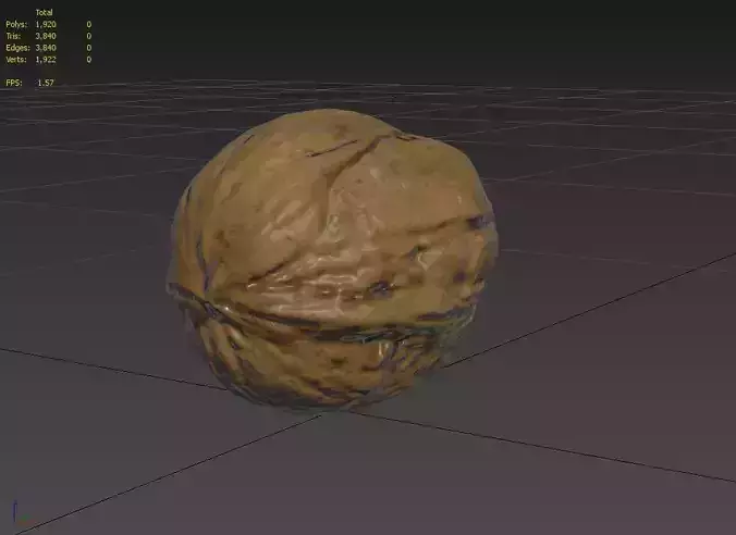 Walnut M07 Low-poly 3D model 3