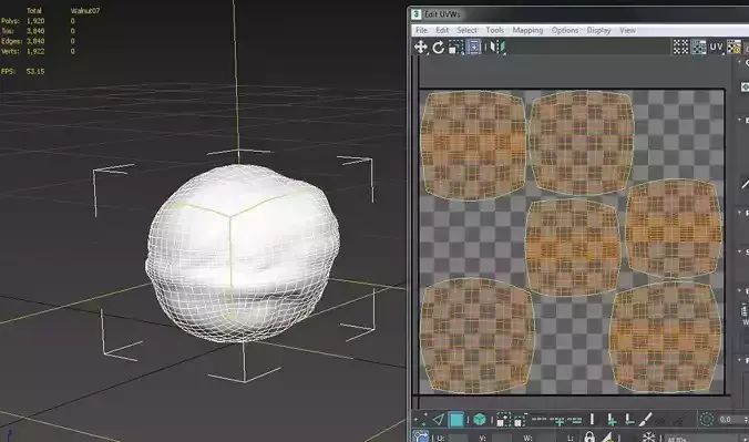 Walnut M07 Low-poly 3D model 4