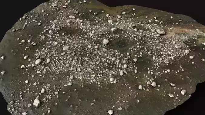 debris stones beach part12 PBR photogrammetry