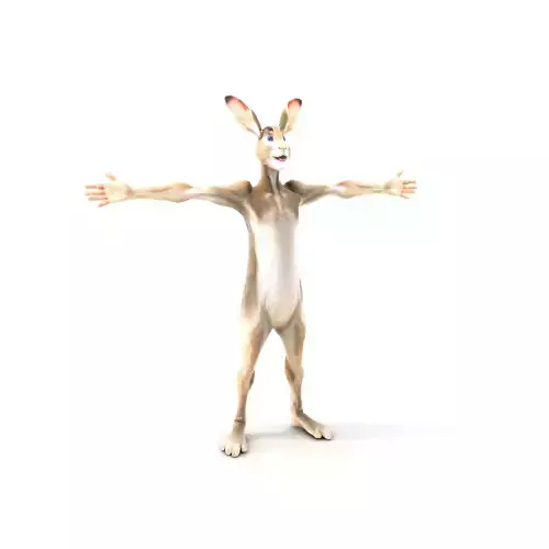 Animated Rabbit Character model pack Low-poly 3D model