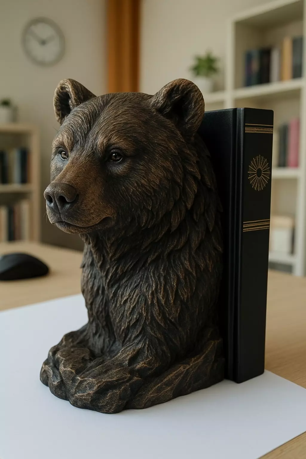 Bear Statue Book Holder 3D print model 3D print model 3D print model