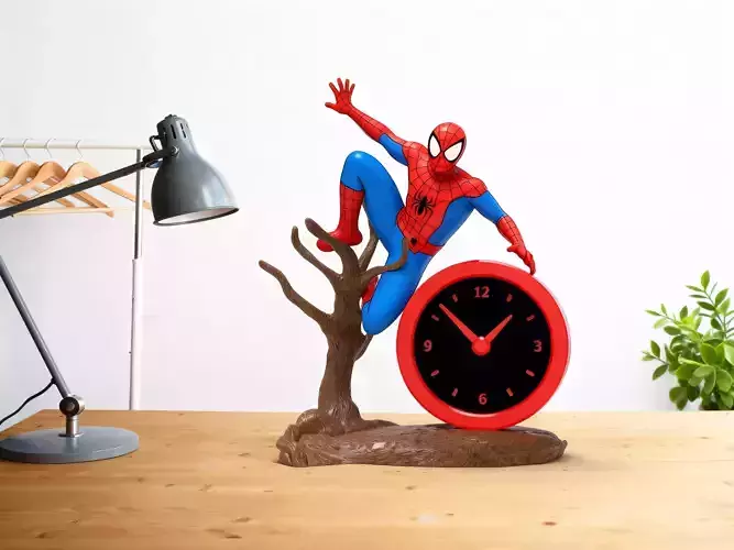 Spider Man desk clock