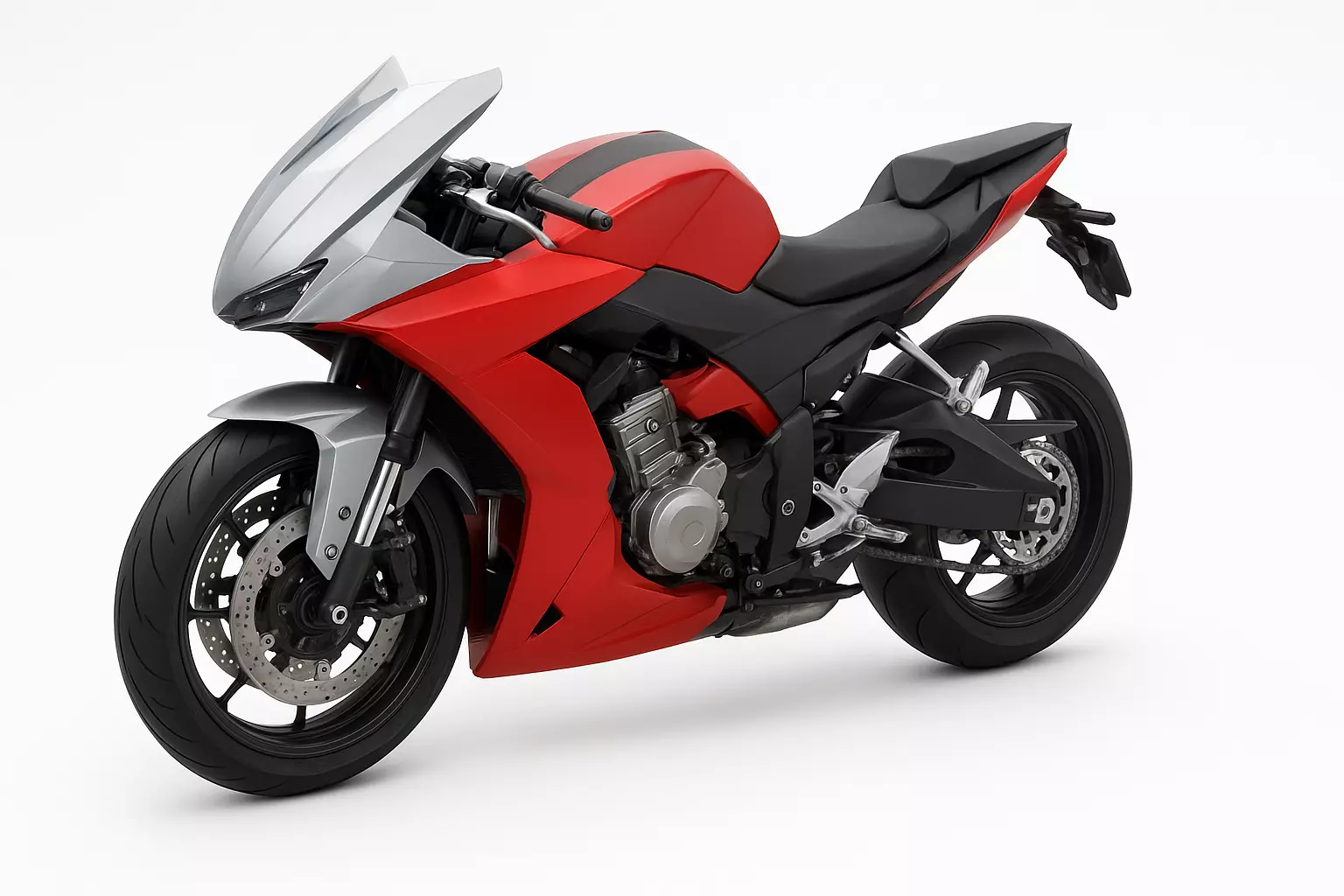 Low Poly and Mid Poly Sport Motorcycle 3D Model Game Ready Asset Free low-poly 3D model_0