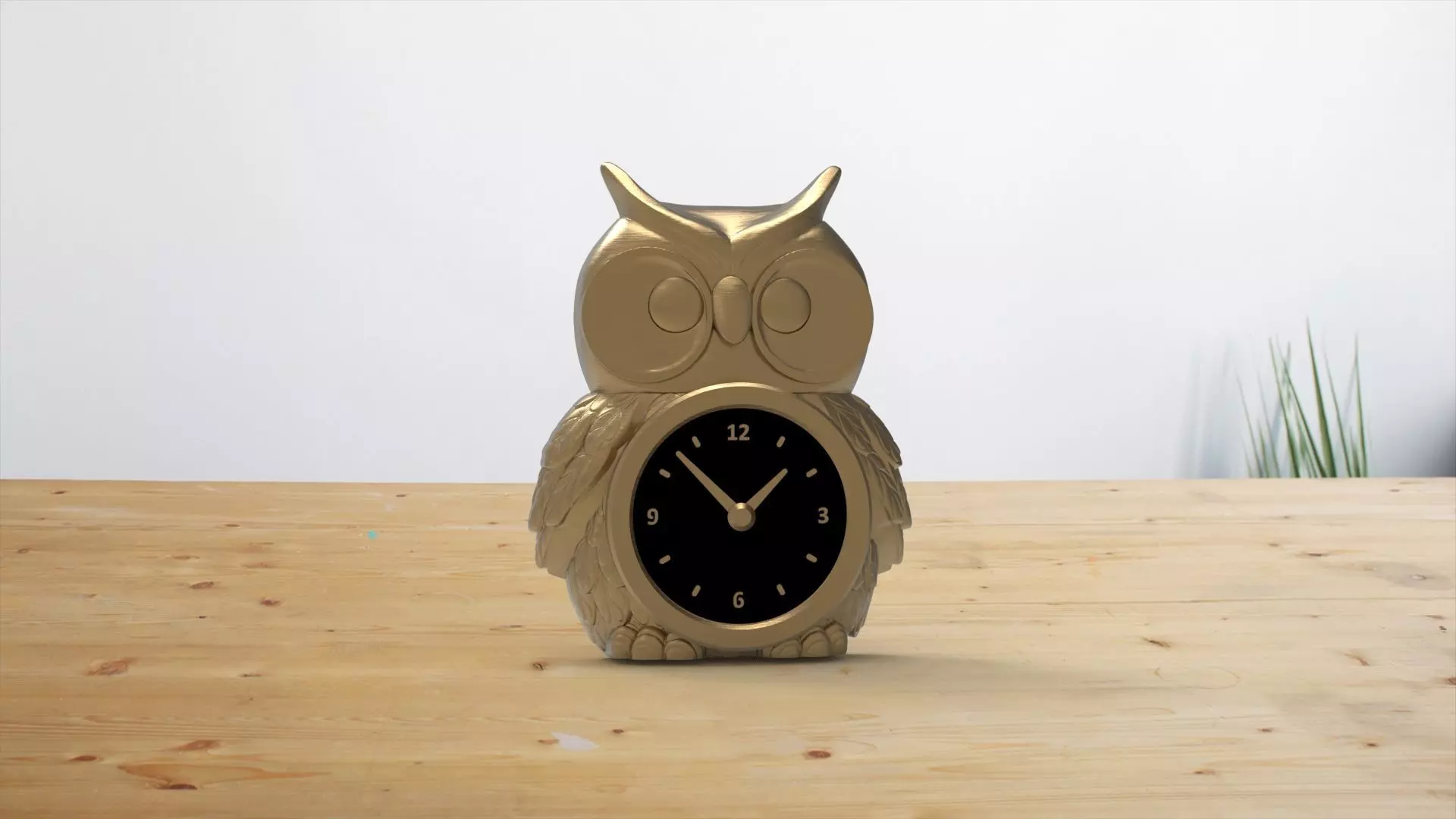 Owl clock 3D print model