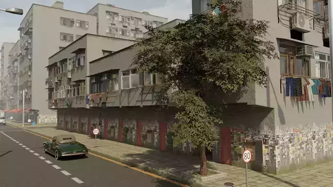 Large Urban City 3D model 7