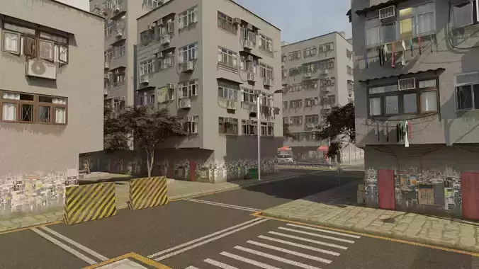 Large Urban City 3D model 4