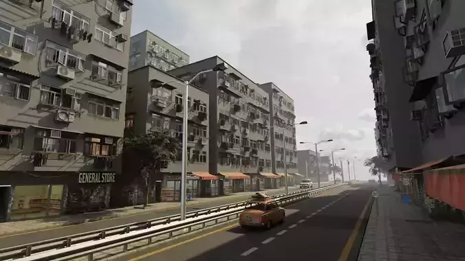 Large Urban City 3D model 2