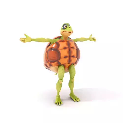 Smiling Turtle Character model pack