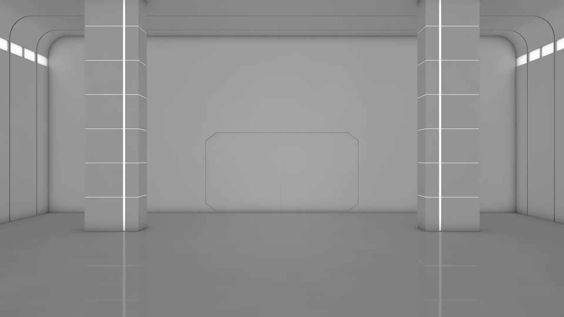 Sci Fi Warehouse 3D model_4