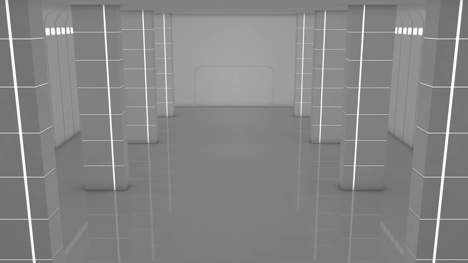 Sci Fi Warehouse 3D model_1
