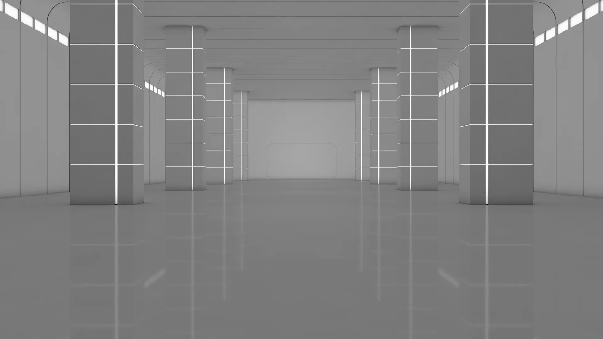 Sci Fi Warehouse 3D model_0