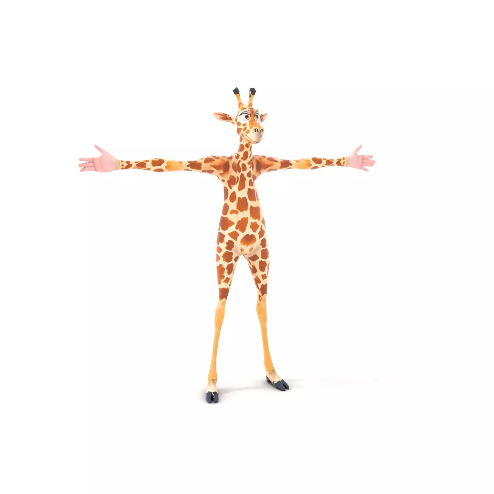 Cartoon Giraffe Character model pack Low-poly 3D model_24