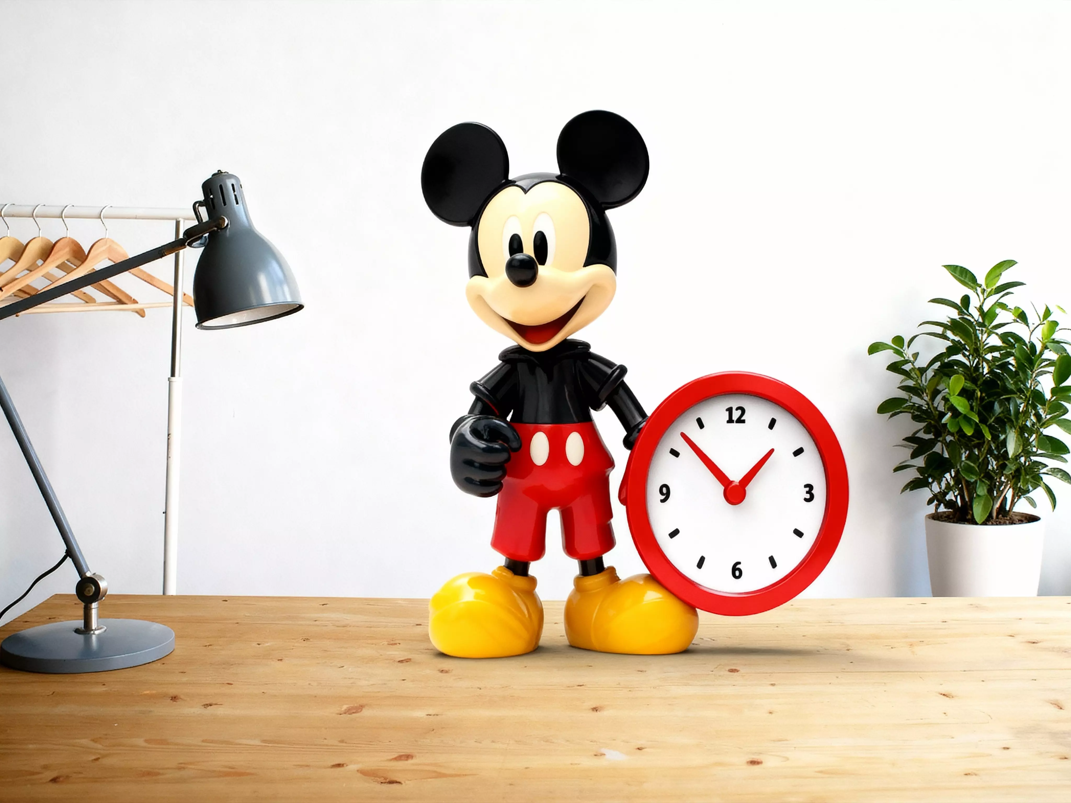 Mickey Mouse desk clock 3D print model