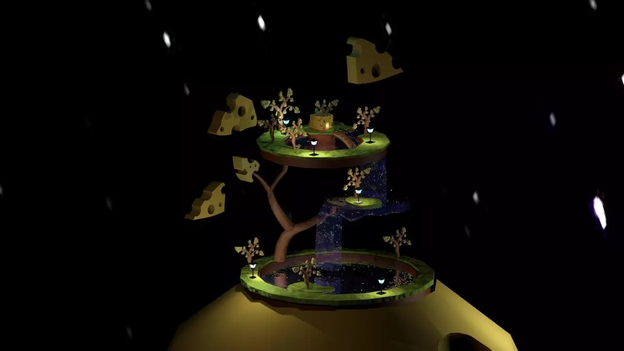 cheese land 3D model_3