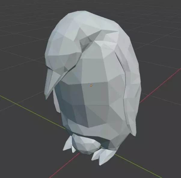 Low-Poly Penguin 3D print model_1