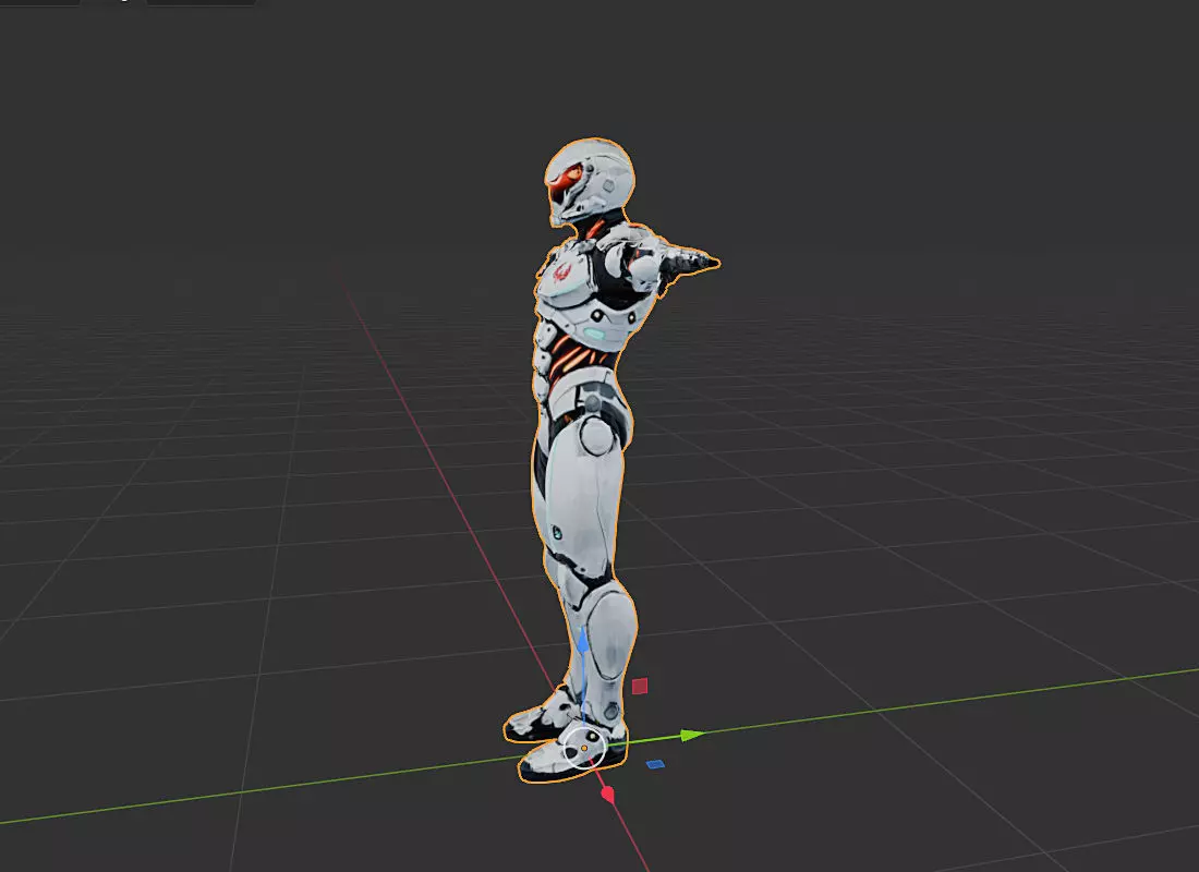 Future Soldier Game Ready lowpoly 3d model Low-poly 3D model_3