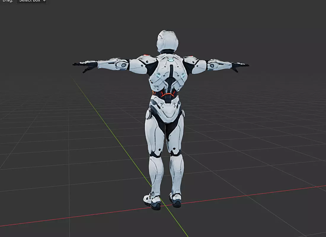 Future Soldier Game Ready lowpoly 3d model Low-poly 3D model_5