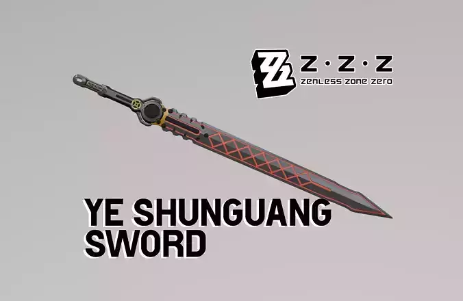 Zenless Zone Zero - Ye Shunguang Sword 3D print model