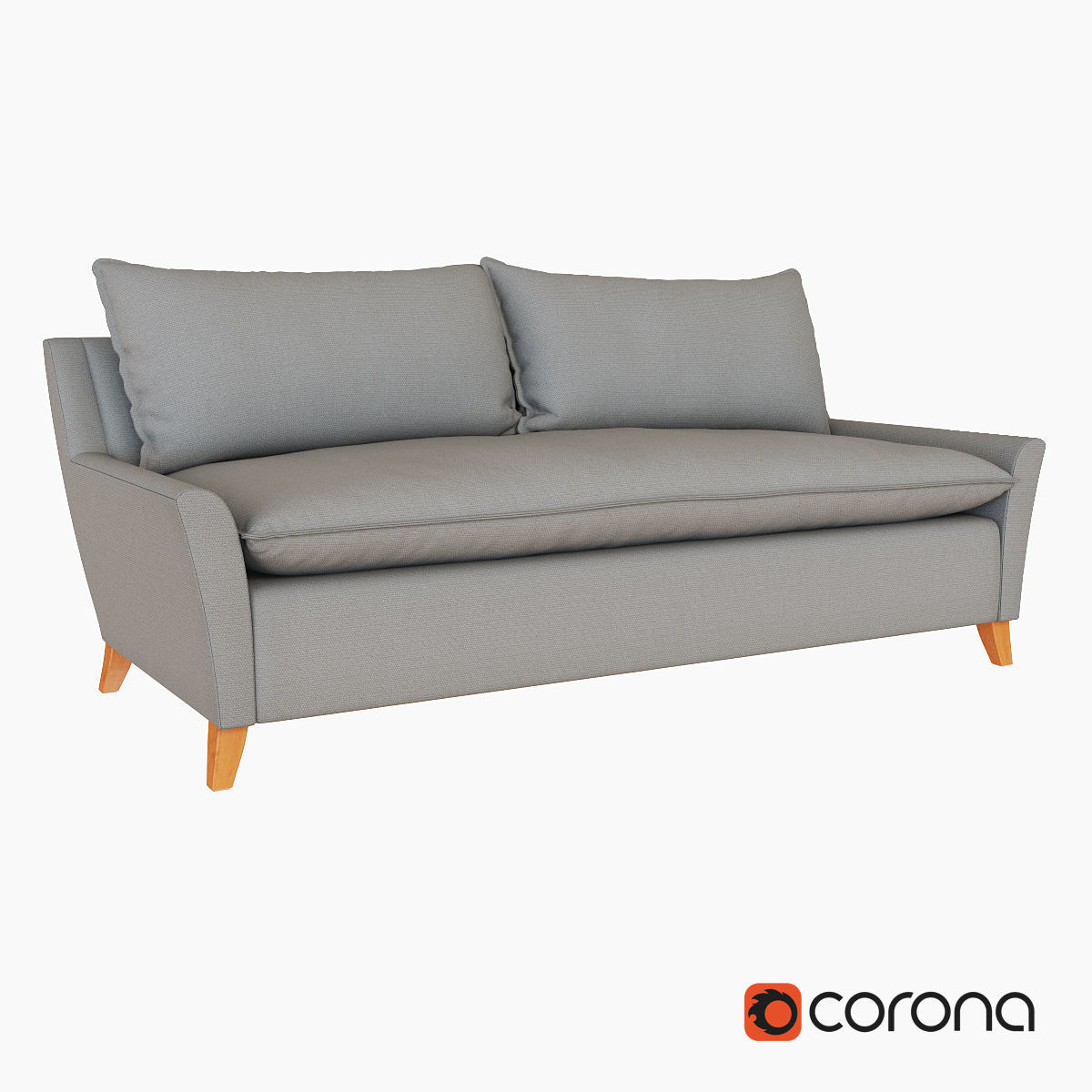 West Elm Sofa collection 3D model_6