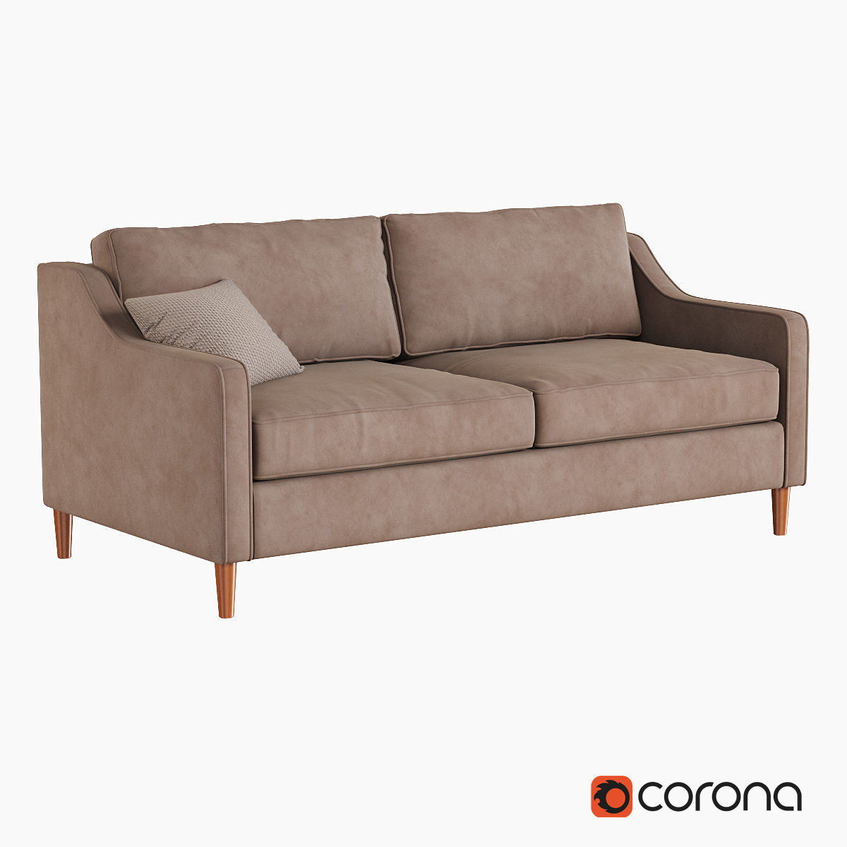 West Elm Sofa collection 3D model_26