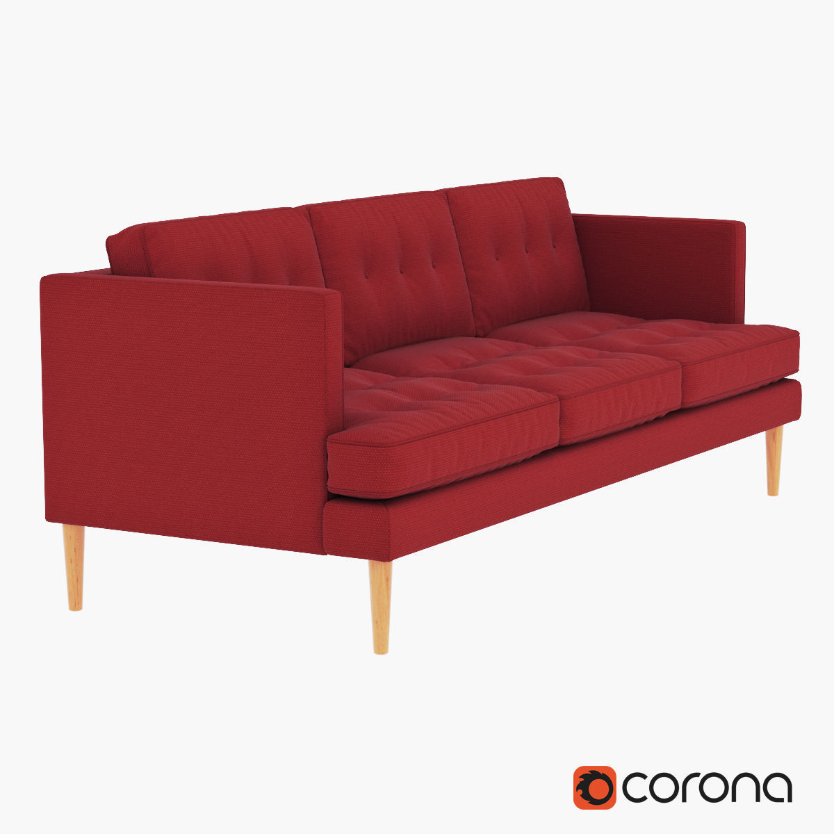West Elm Sofa collection 3D model_27