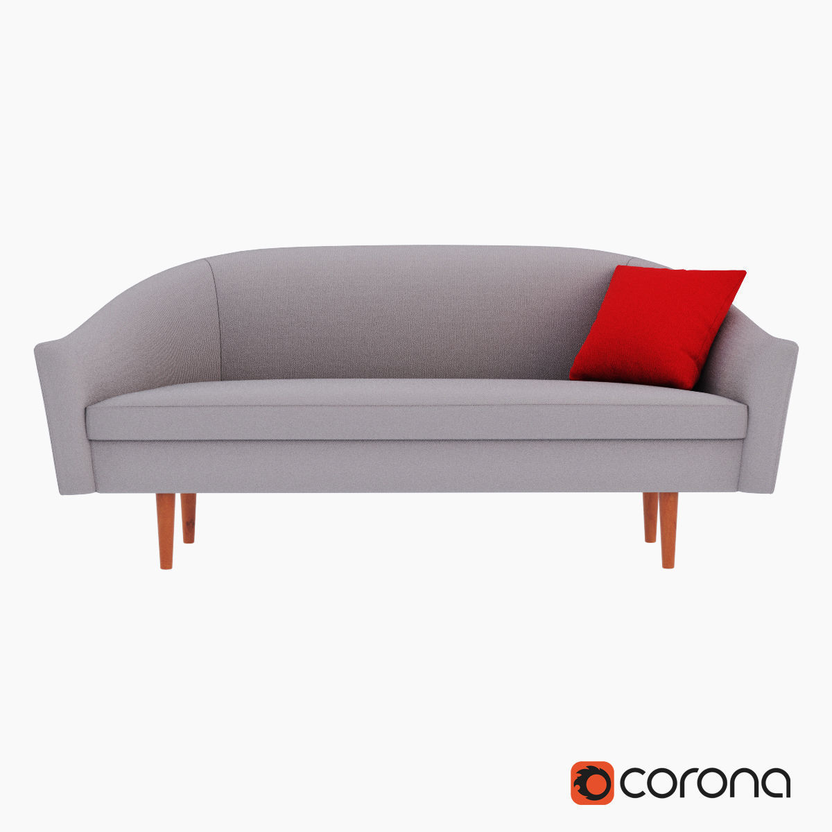 West Elm Sofa collection 3D model_4