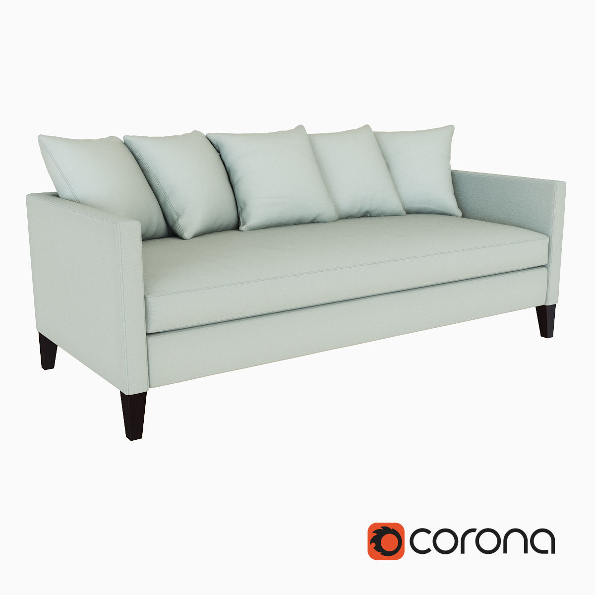 West Elm Sofa collection 3D model_14