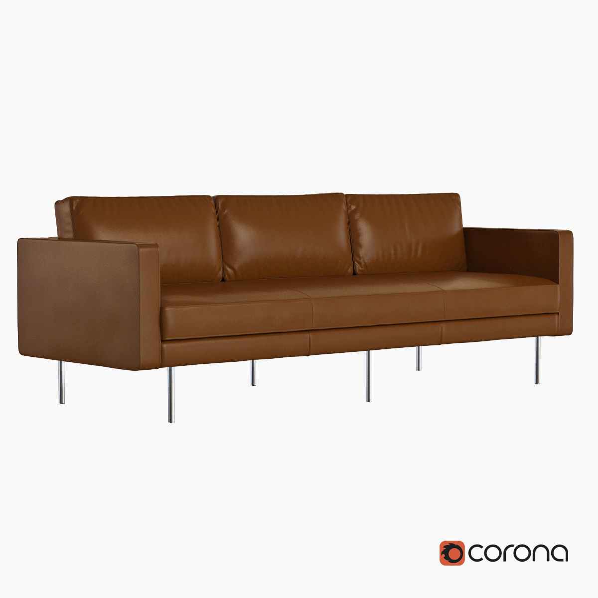 West Elm Sofa collection 3D model_3