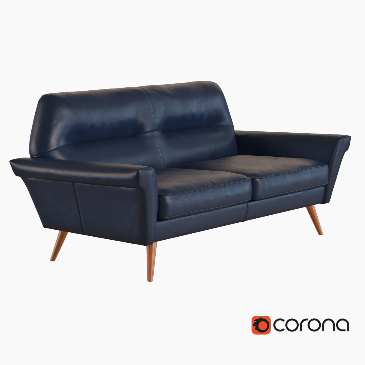 West Elm Sofa collection 3D model_12