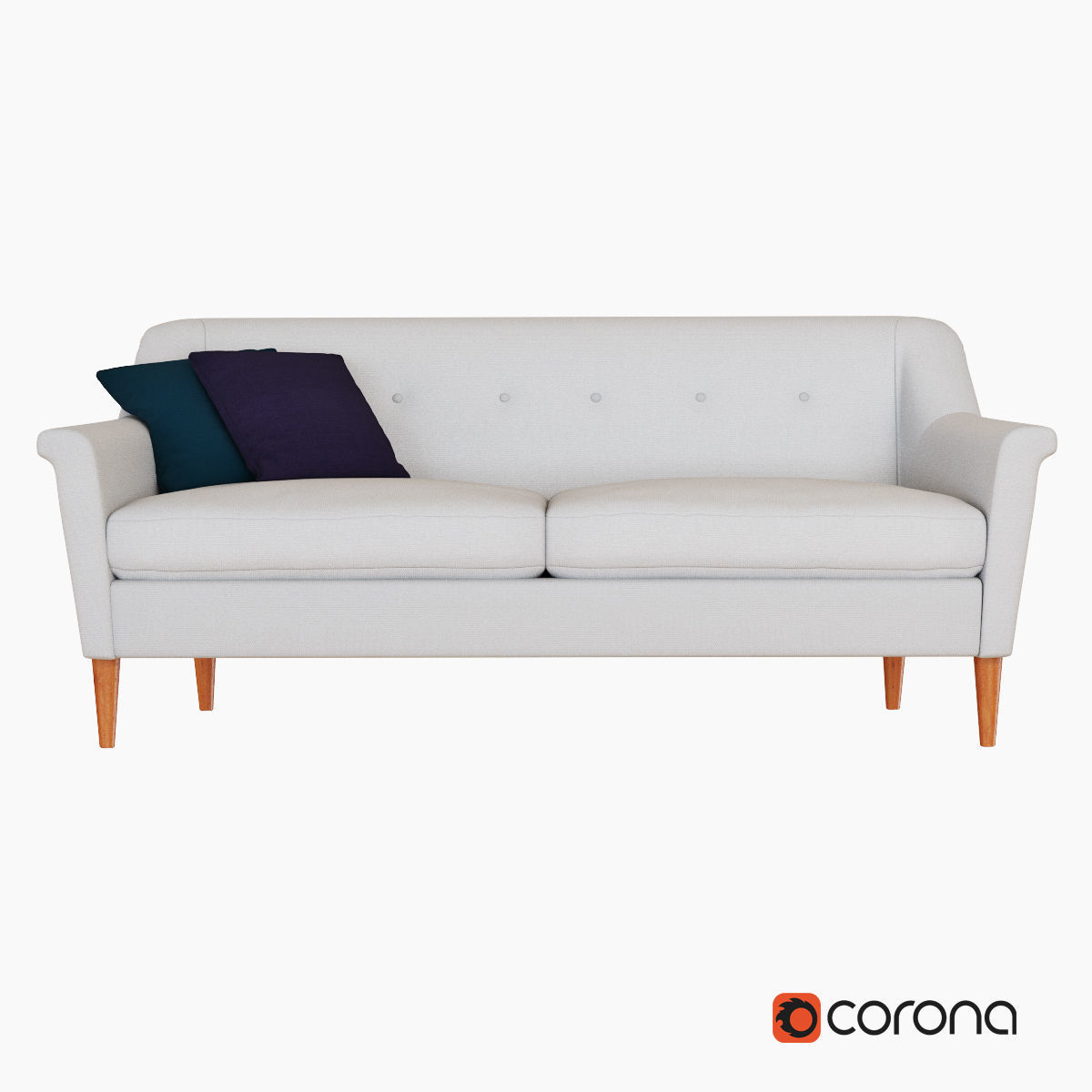 West Elm Sofa collection 3D model_15