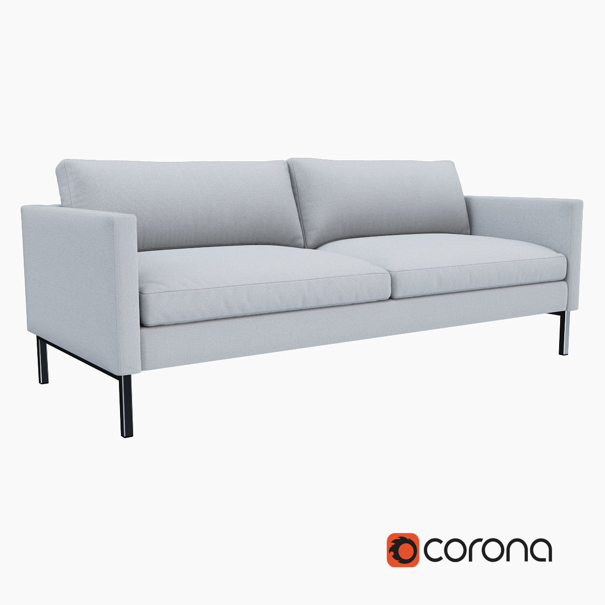 West Elm Sofa collection 3D model_18