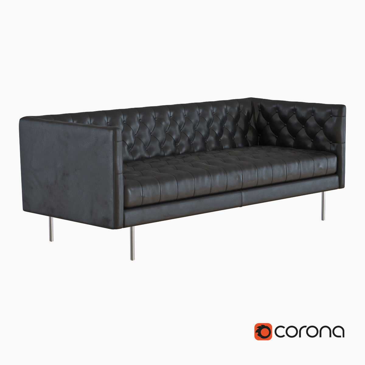 West Elm Sofa collection 3D model_23