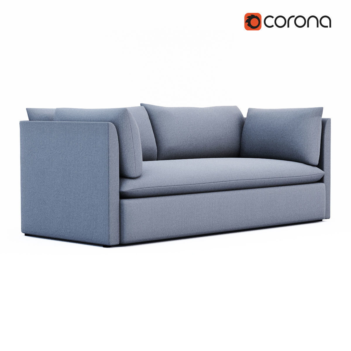 West Elm Sofa collection 3D model_30