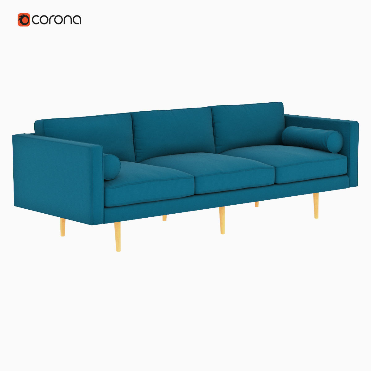 West Elm Sofa collection 3D model_25