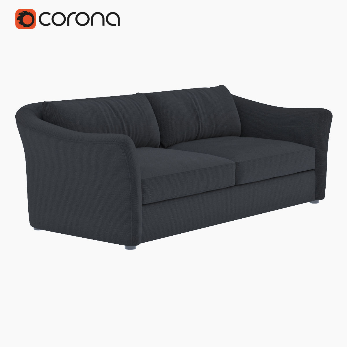 West Elm Sofa collection 3D model_11