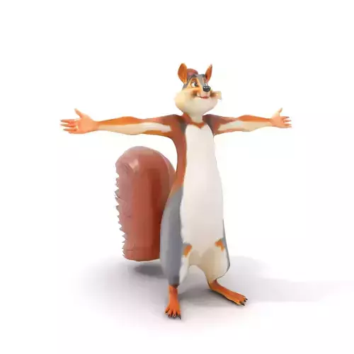 Friendly Squirrel Character model pack