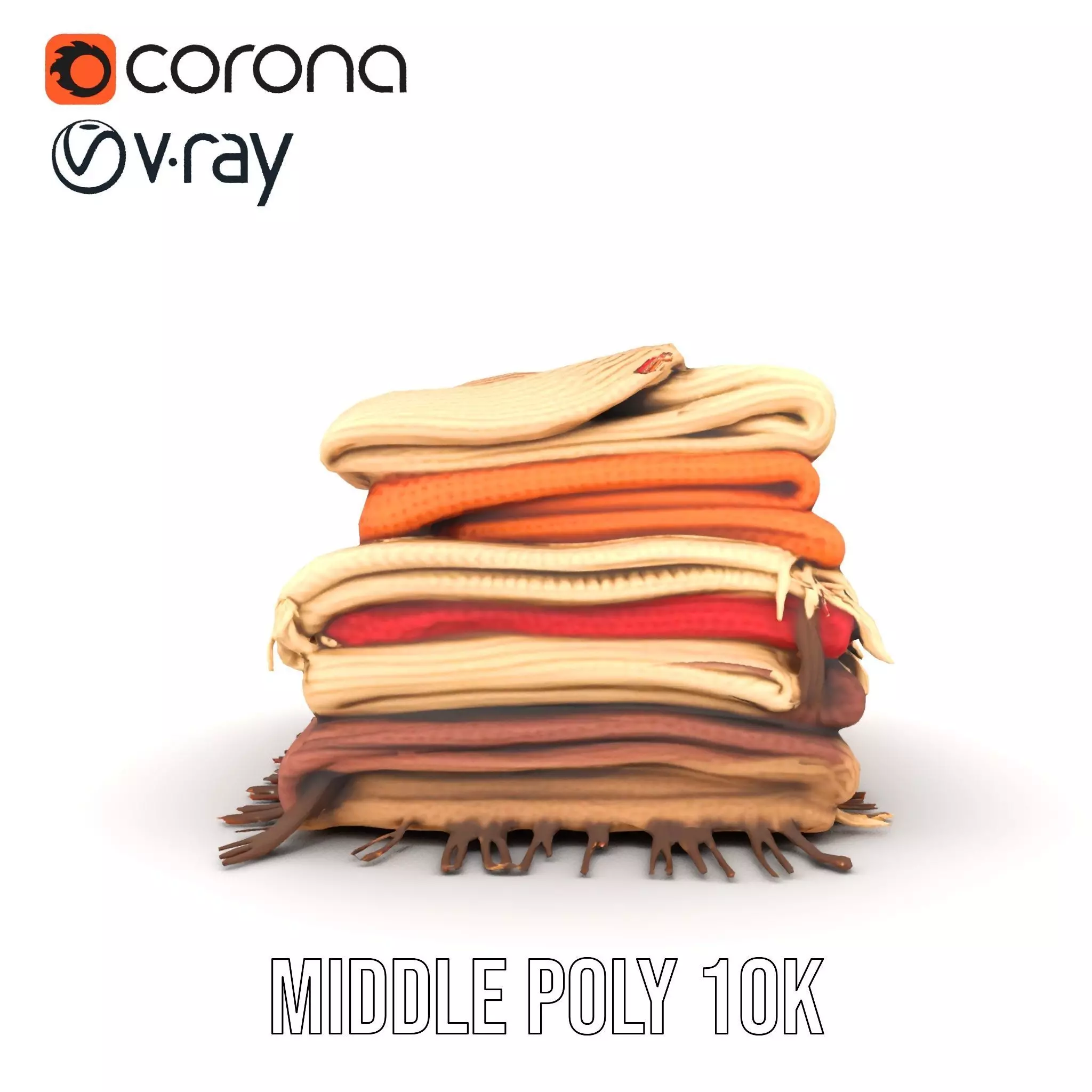 Cozy Woven Blanket model pack Low-poly 3D model_25
