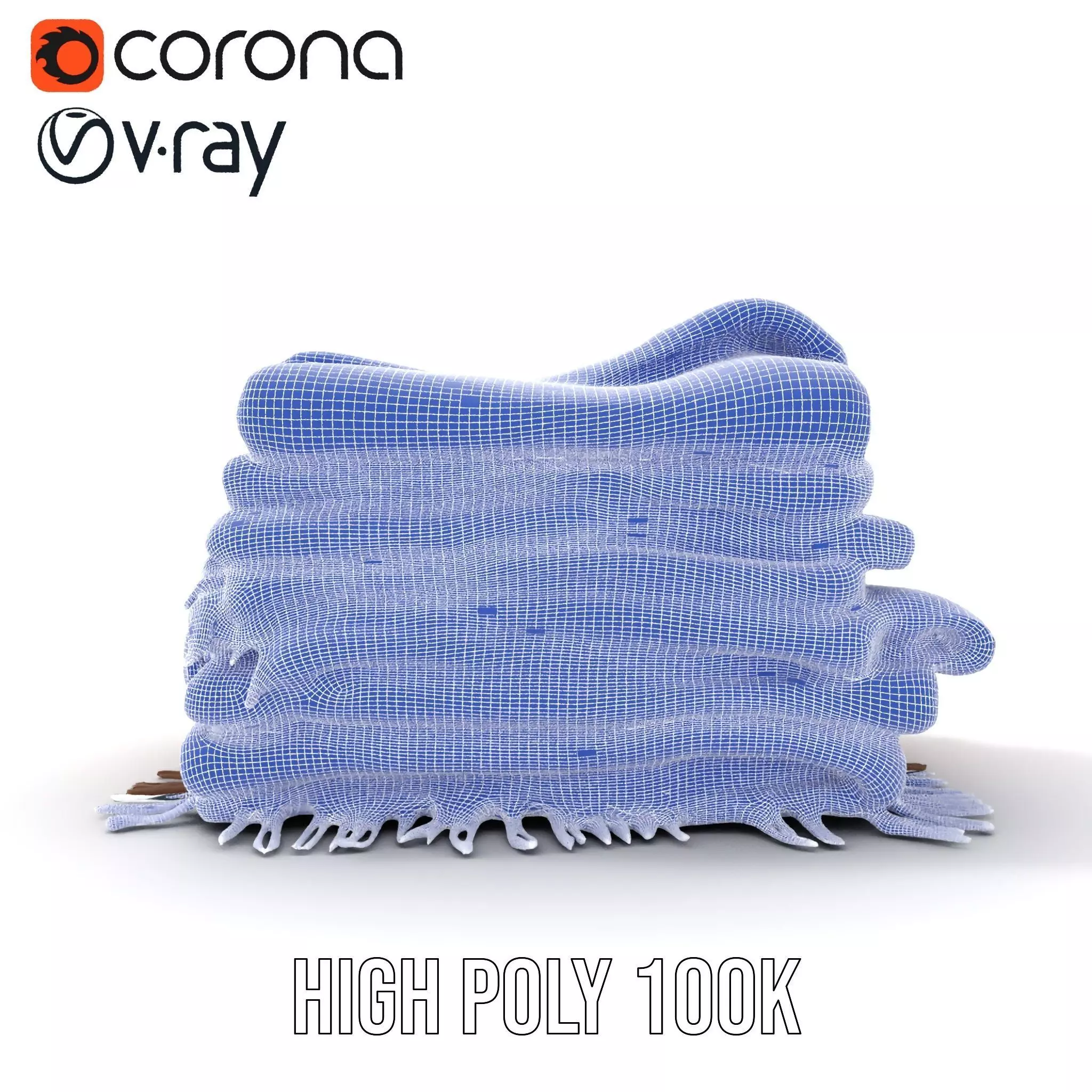 Cozy Woven Blanket model pack Low-poly 3D model_27