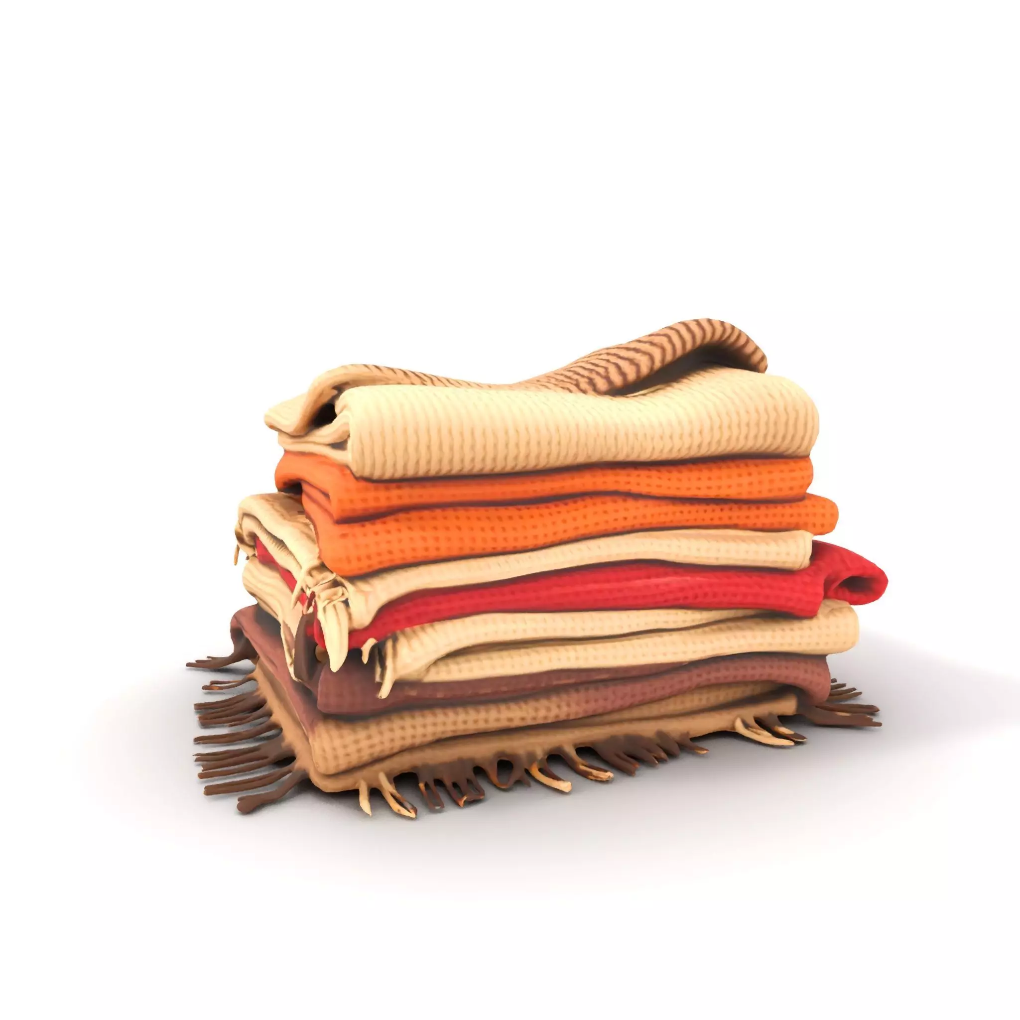 Cozy Woven Blanket model pack Low-poly 3D model_0
